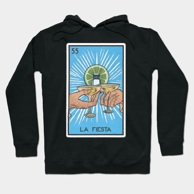 Cinco de Drinko - Funny Cinco de Mayo Loteria Card Hoodie by elevens.design